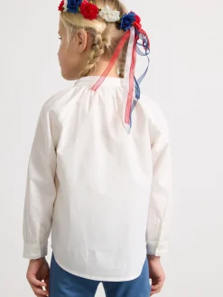 Toppar & T-Shirts>Lindex Bomullsblus White