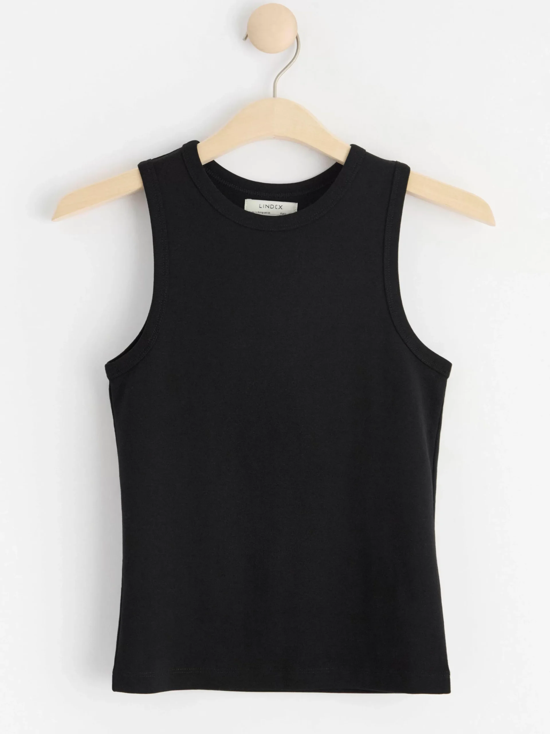 Toppar & T-Shirts>Lindex Bomullslinne Black