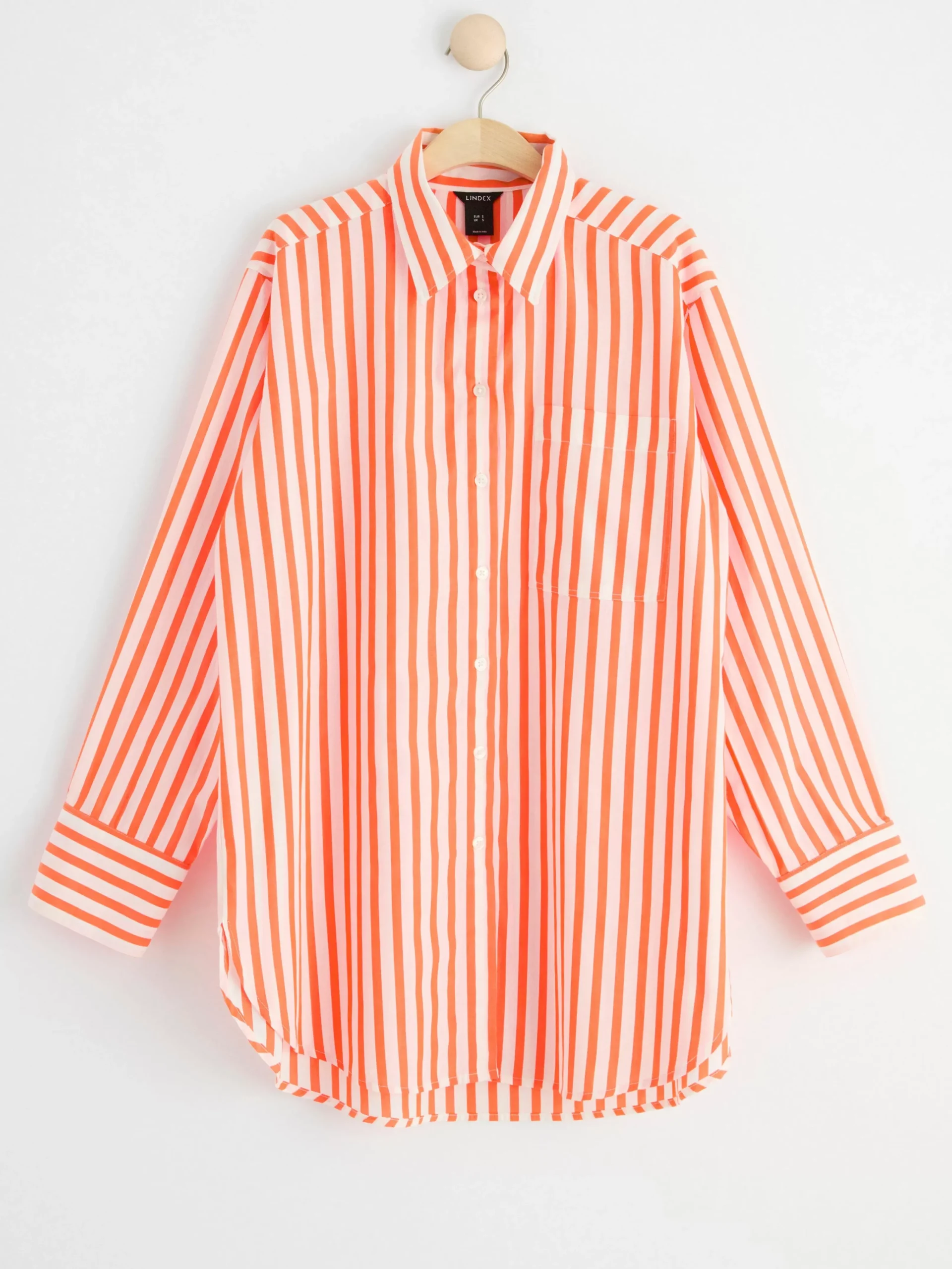 Blusar & Skjortor>Lindex Bomullsskjorta I Oversize-Modell Orange