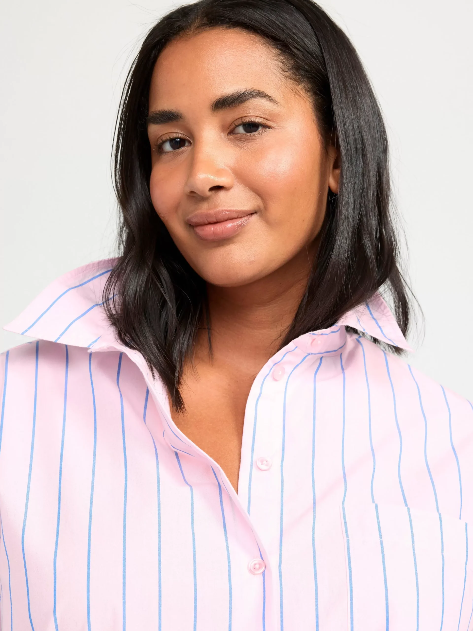 Blusar & Skjortor>Lindex Bomullsskjorta I Oversize-Modell Pink