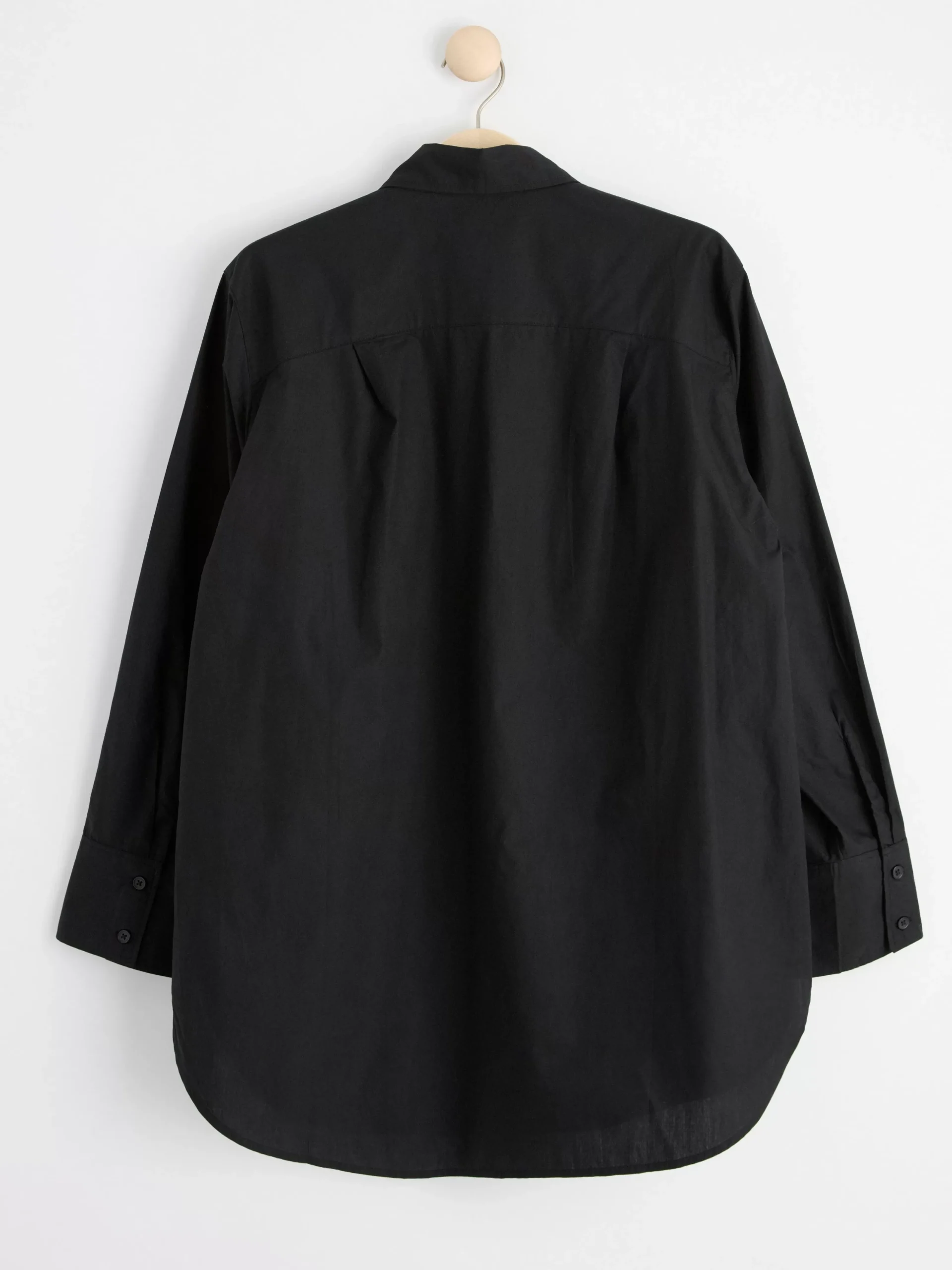 Blusar & Skjortor>Lindex Bomullsskjorta I Oversize-Modell Black