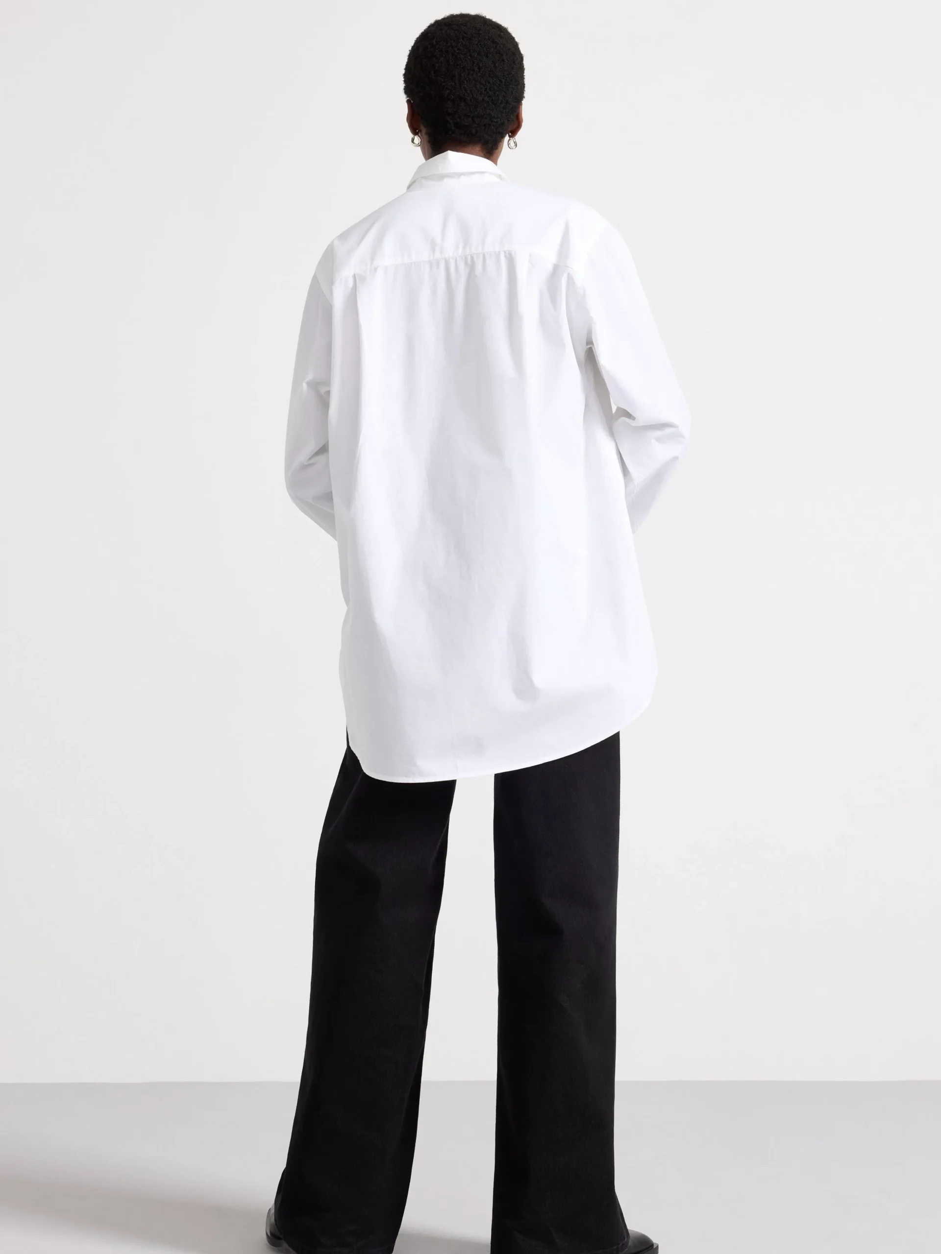 Blusar & Skjortor>Lindex Bomullsskjorta I Oversize-Modell White