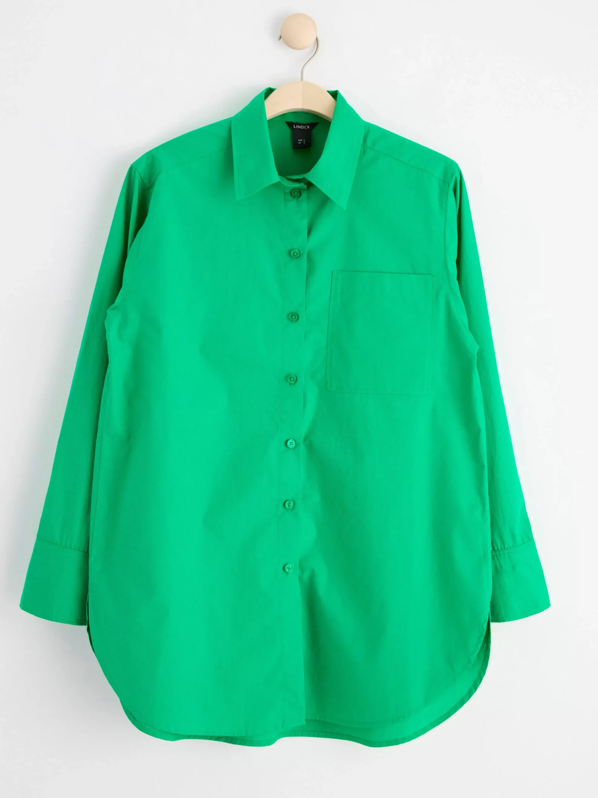 Blusar & Skjortor>Lindex Bomullsskjorta I Oversize-Modell Green