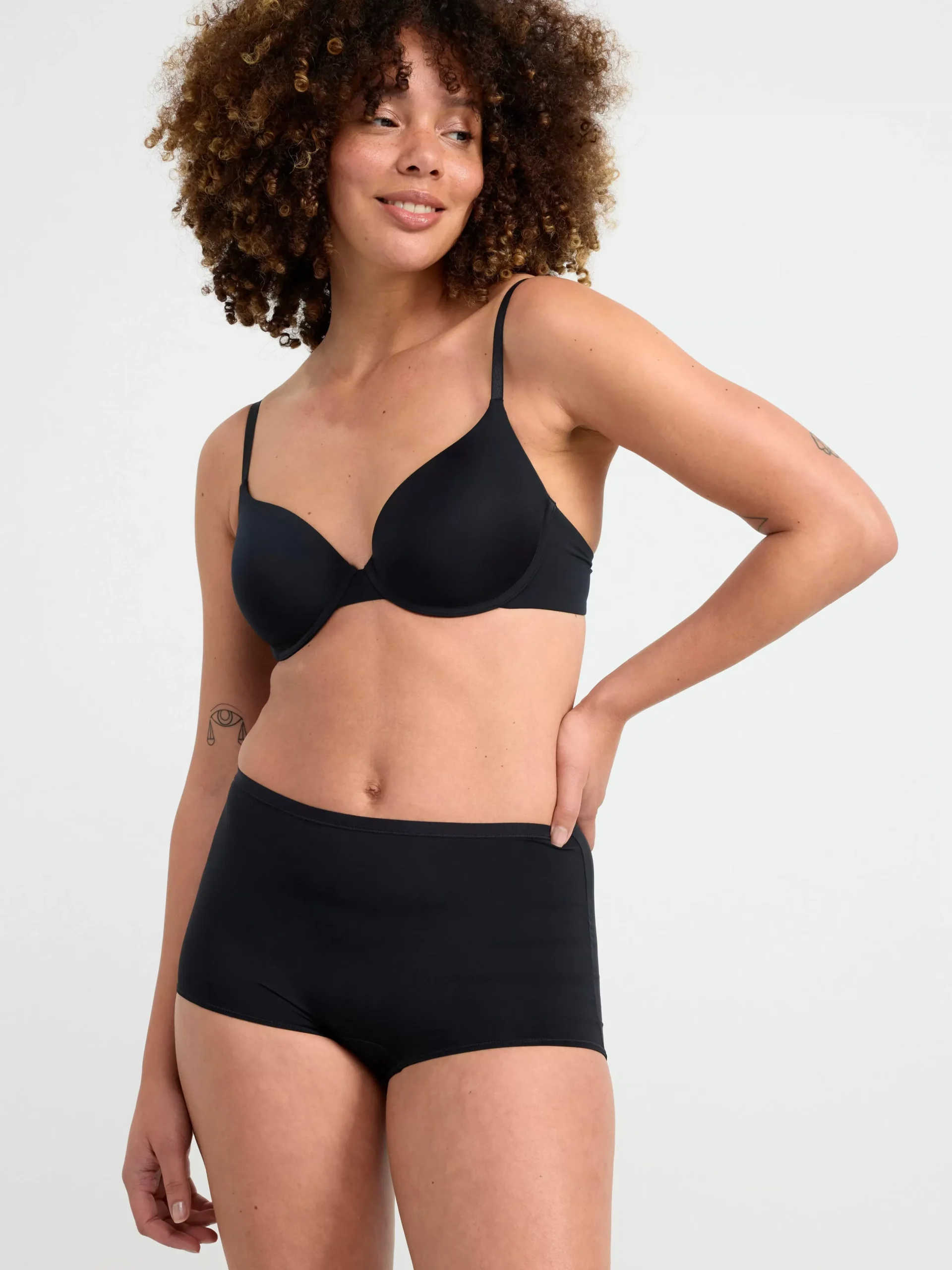 Trosor>Lindex Boxer Midi Trosa Black