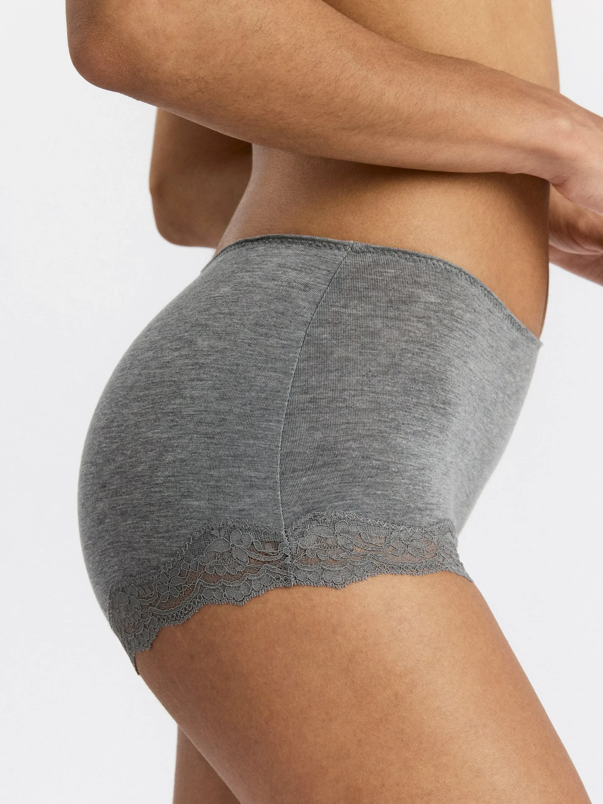 Trosor>Lindex Boxer Regular Trosa Grey Melange
