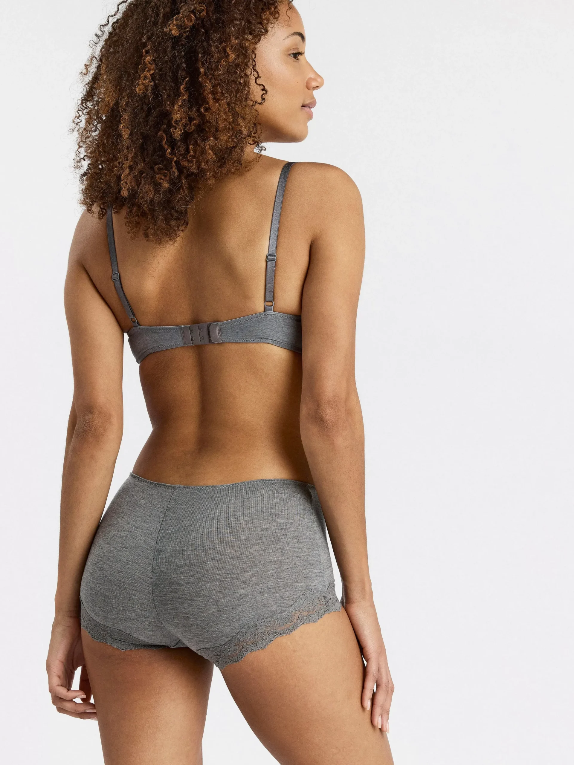 Trosor>Lindex Boxer Regular Trosa Grey Melange