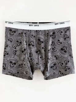 Underkläder>Lindex Boxershorts Med Dodskallar Grey