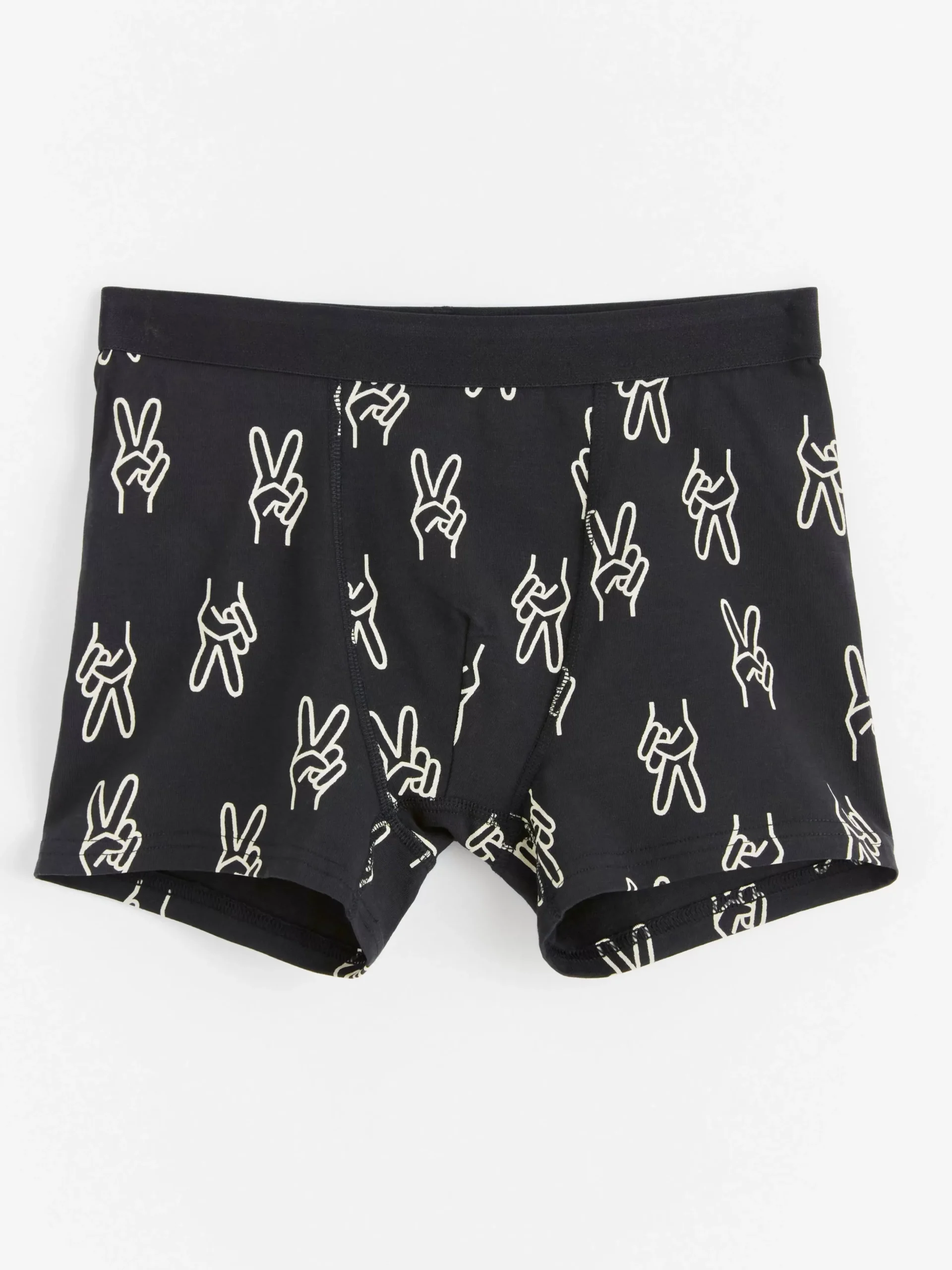 Underkläder>Lindex Boxershorts Med Fredssymboler Black