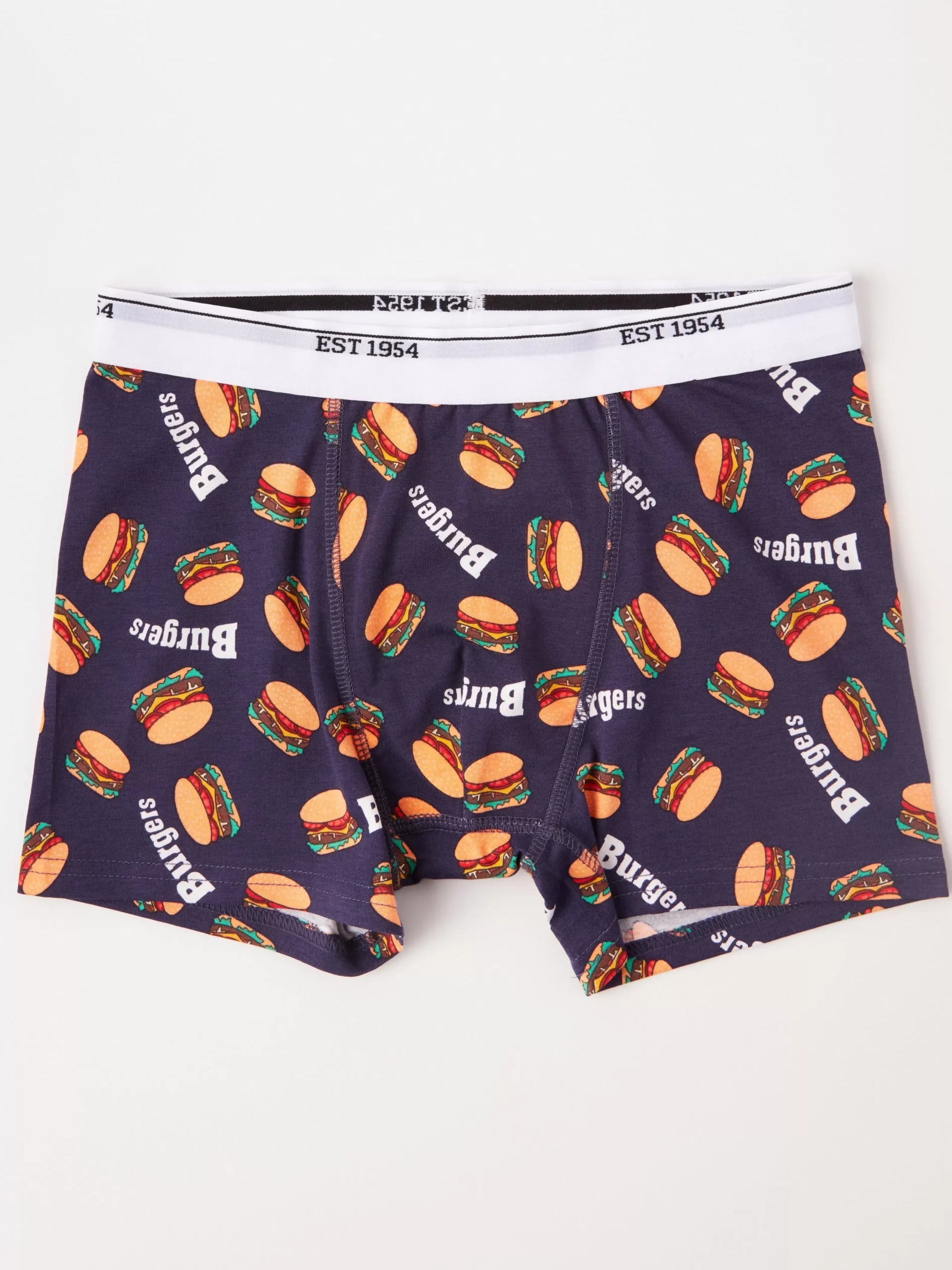 Underkläder>Lindex Boxershorts Med Hamburgare Dark Lilac