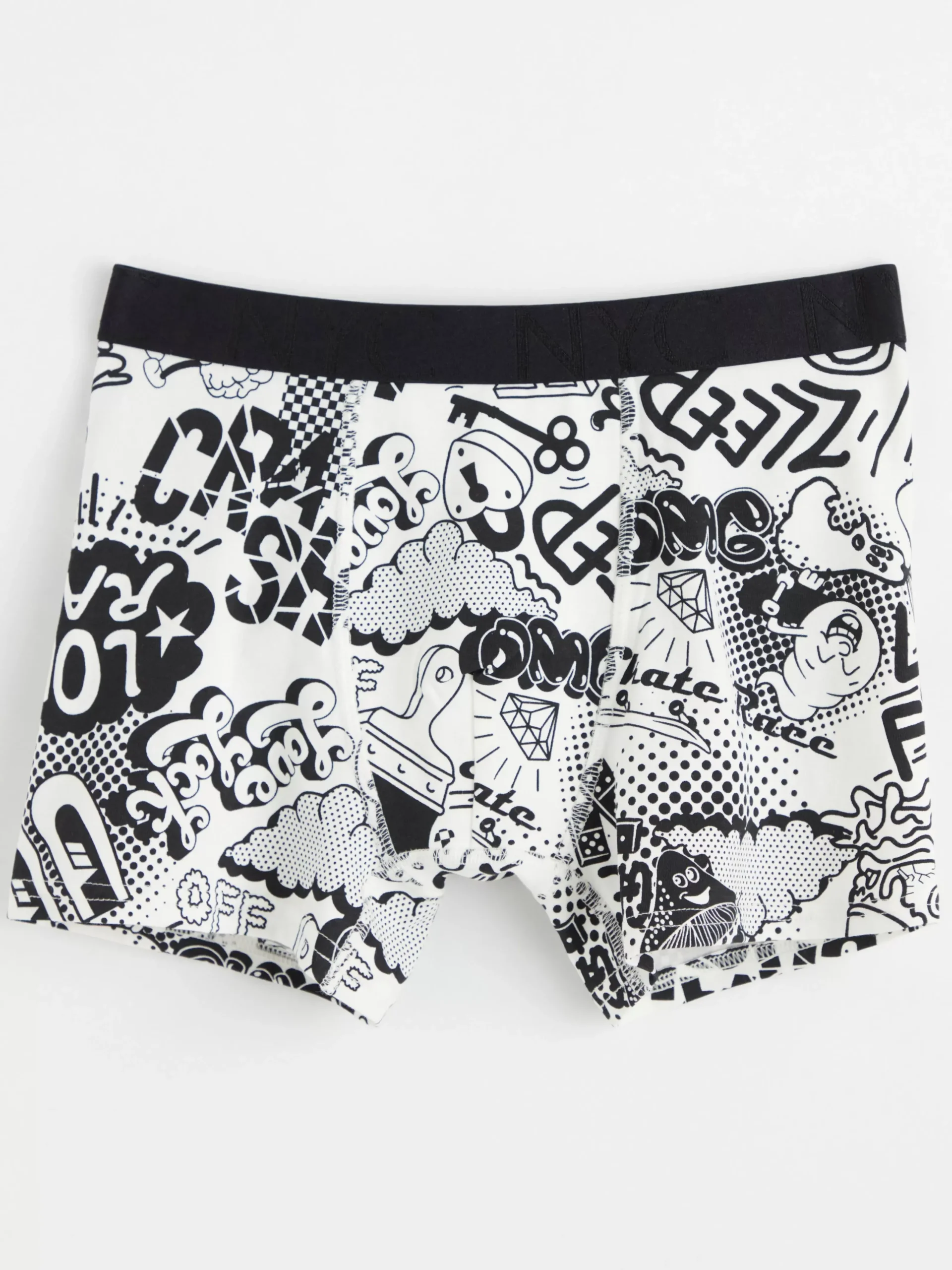 Underkläder>Lindex Boxershorts Med Tryck Black