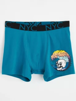 Underkläder>Lindex Boxershorts Med Tryck Turquoise