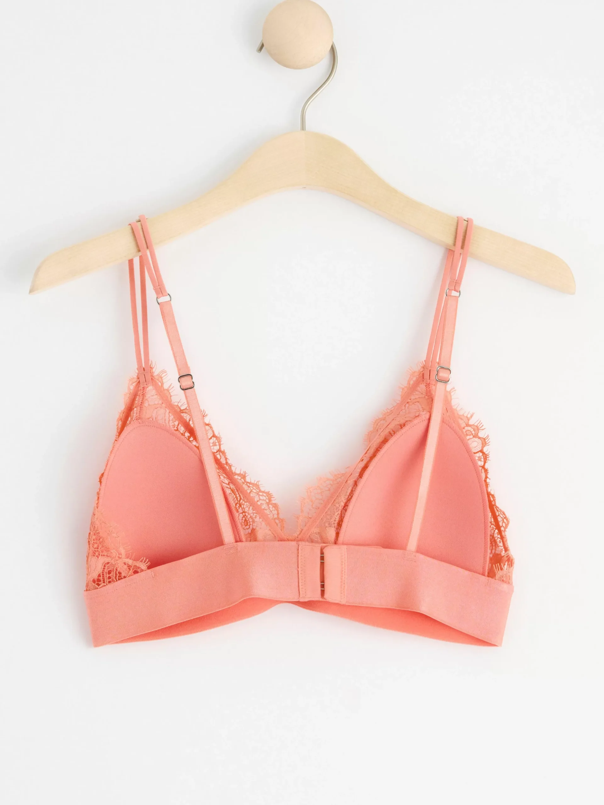 Bh>Lindex Bralette I Spets Light Dusty Coral