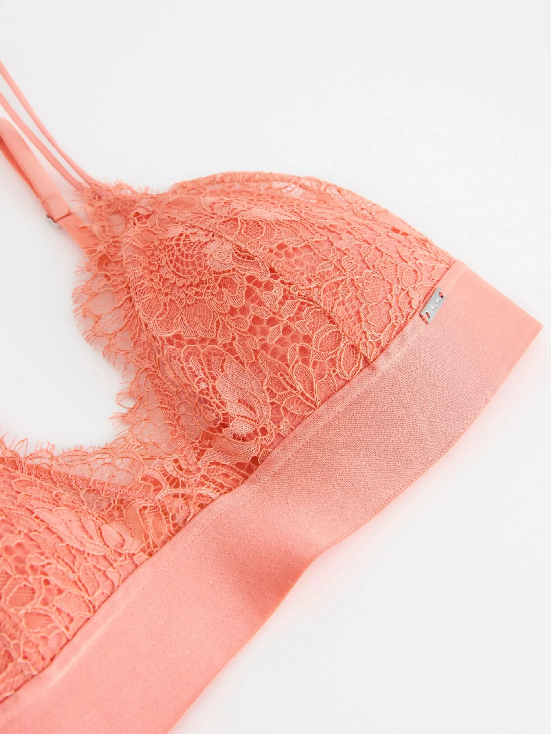 Bh>Lindex Bralette I Spets Light Dusty Coral
