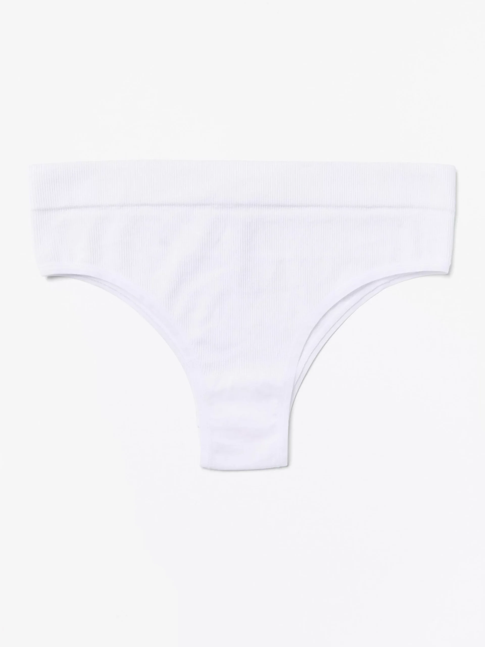 Trosor>Lindex Brazilian High Ribbad Seamless-Trosa White