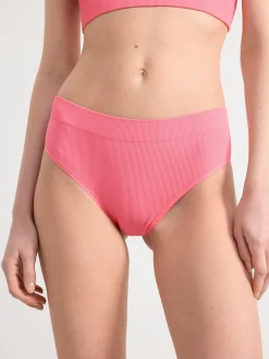 Trosor>Lindex Brazilian High Waist Seamless Trosa Pink