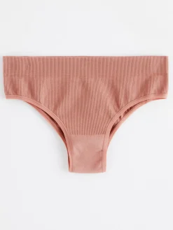 Trosor>Lindex Brazilian High Waist Seamless Trosa Dusty Pink