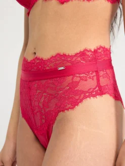 Trosor>Lindex Brazilian High Waist Trosa Red