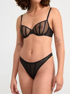 Trosor>Lindex Brazilian Regular-Trosa I Mesh Black