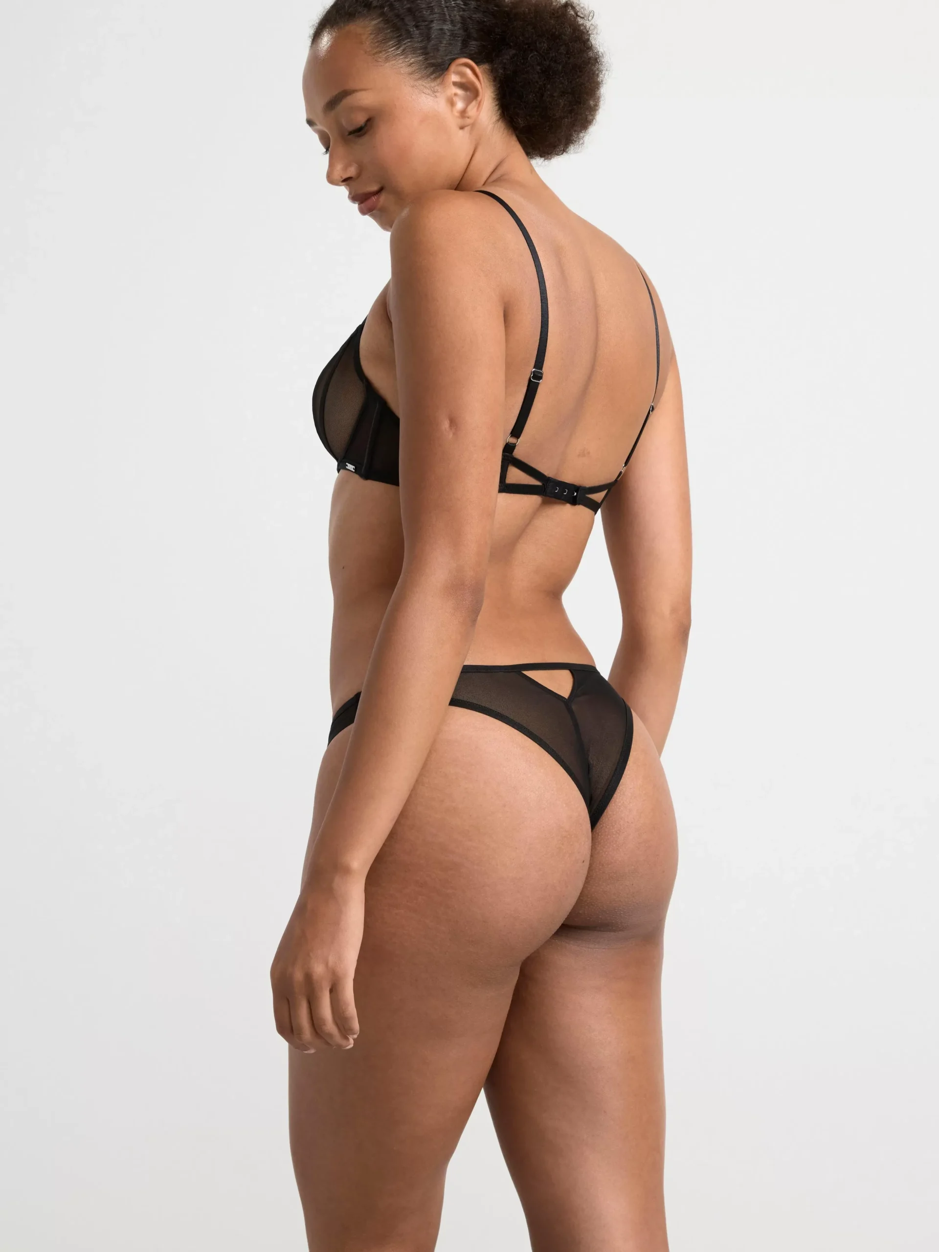 Trosor>Lindex Brazilian Regular-Trosa I Mesh Black