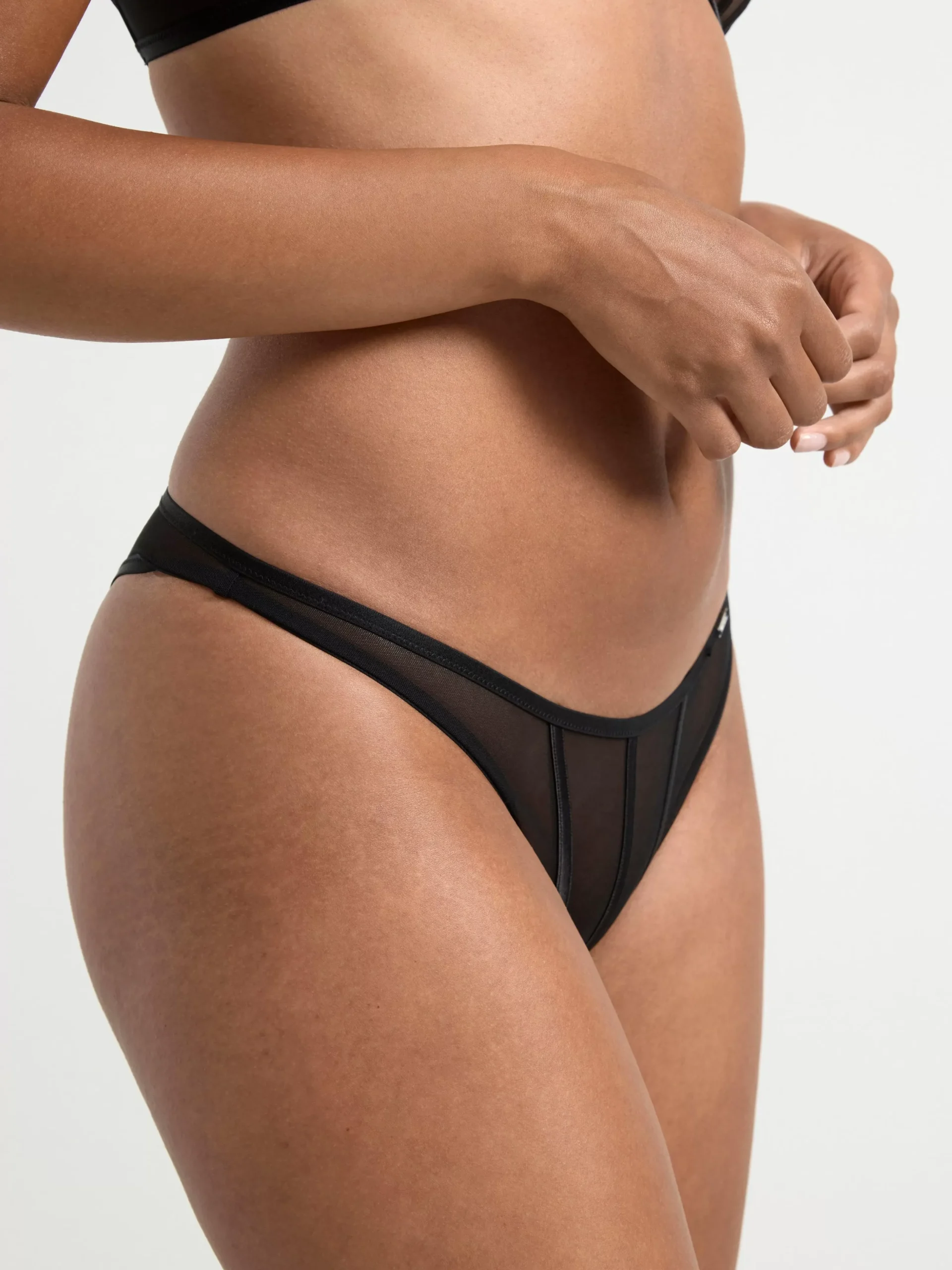 Trosor>Lindex Brazilian Regular-Trosa I Mesh Black