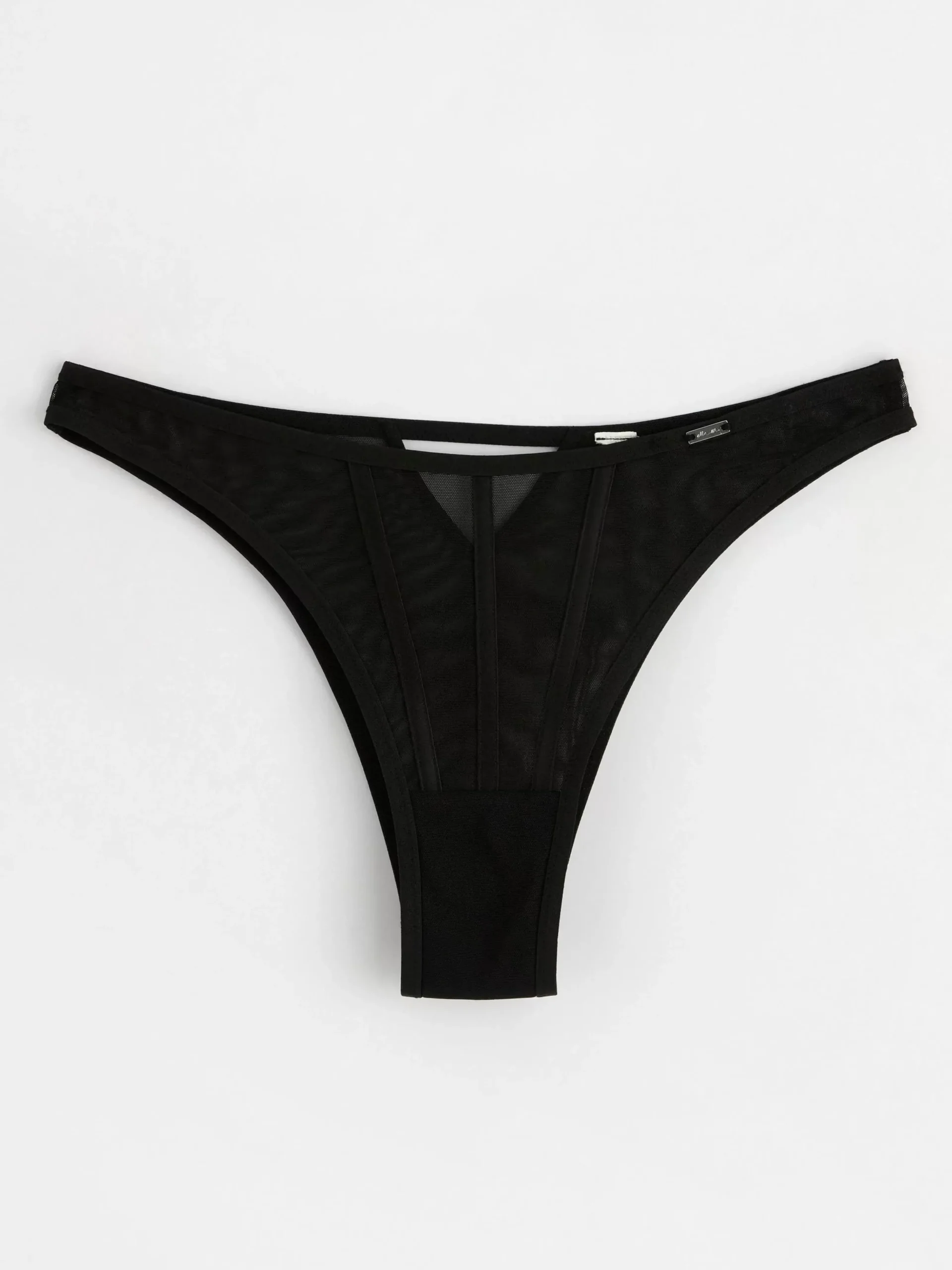 Trosor>Lindex Brazilian Regular-Trosa I Mesh Black