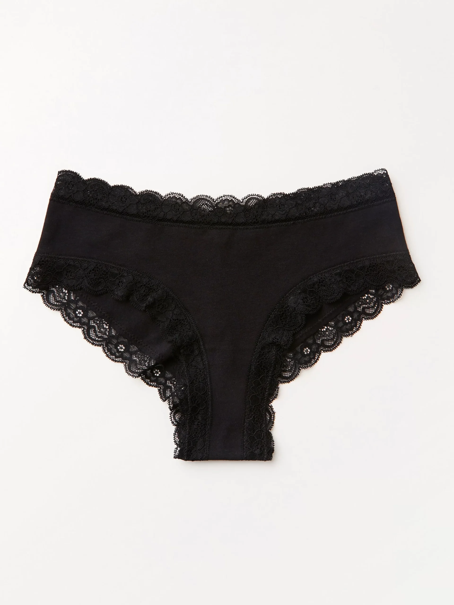 Trosor>Lindex Brazilian Regular-Trosa I Bomullsblandning Black