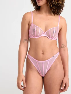 Trosor>Lindex Brazilian Regular-Trosa I Mesh Light Pink