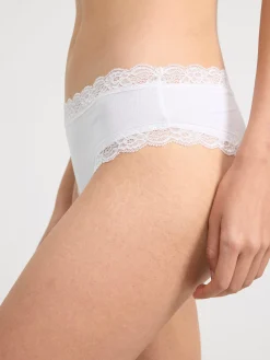Trosor>Lindex Brazilian Regular-Trosa I Bomullsblandning White