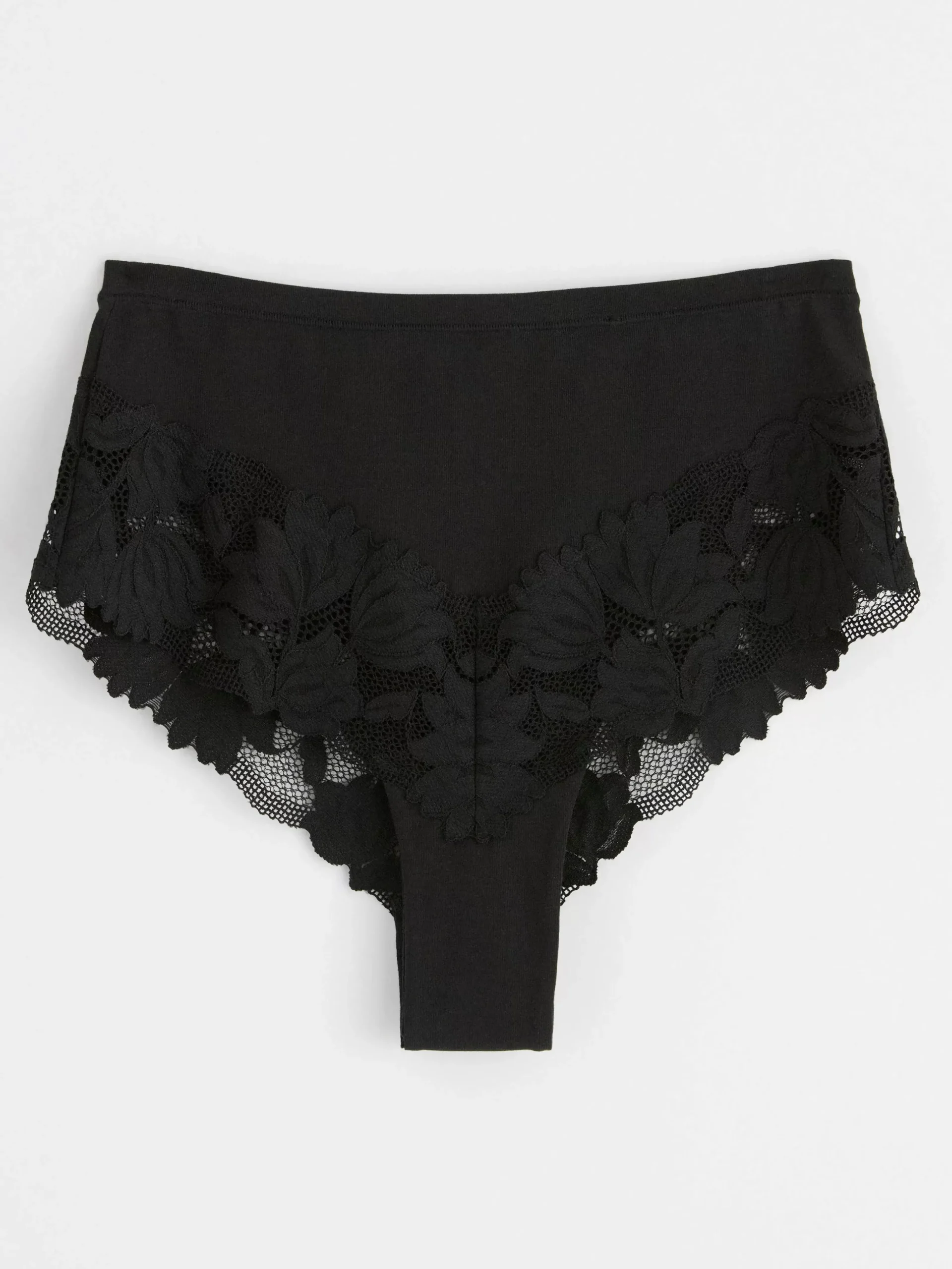 Trosor>Lindex Brazilian Trosa High Waist Med Spets Black