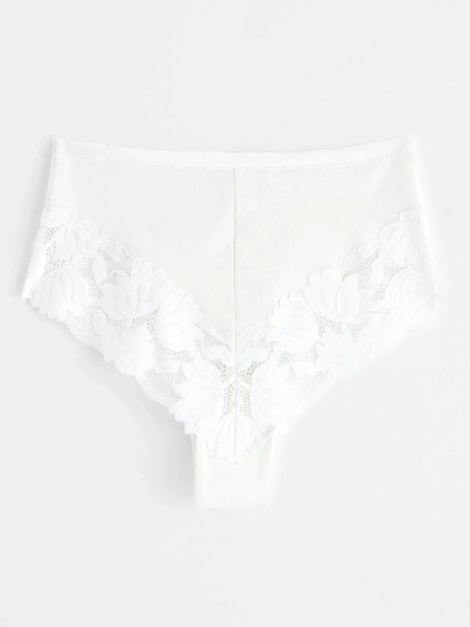 Trosor>Lindex Brazilian Trosa High Waist Med Spets White