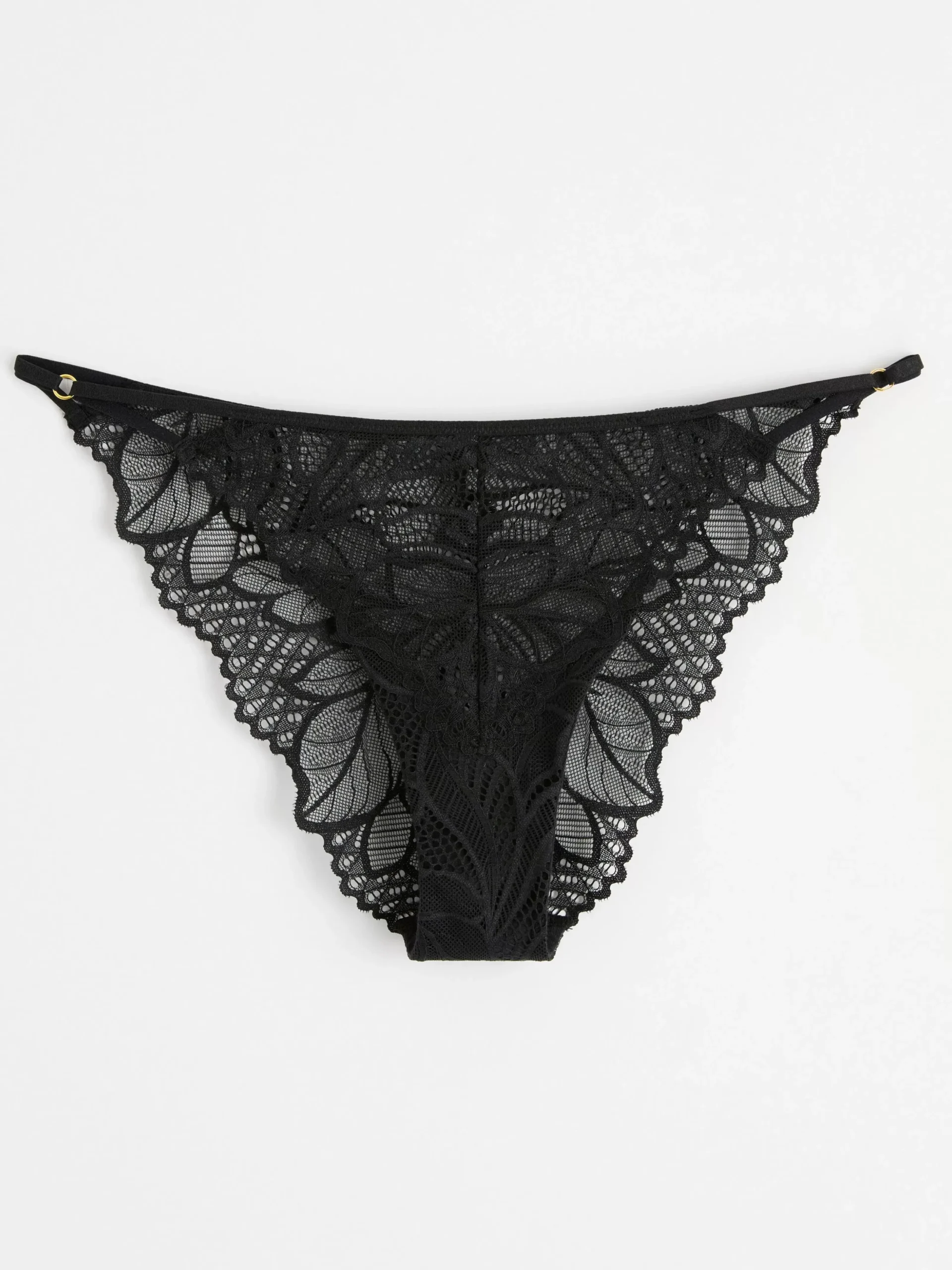 Trosor>Lindex Brazilian Trosa Low Waist Med Spets Black