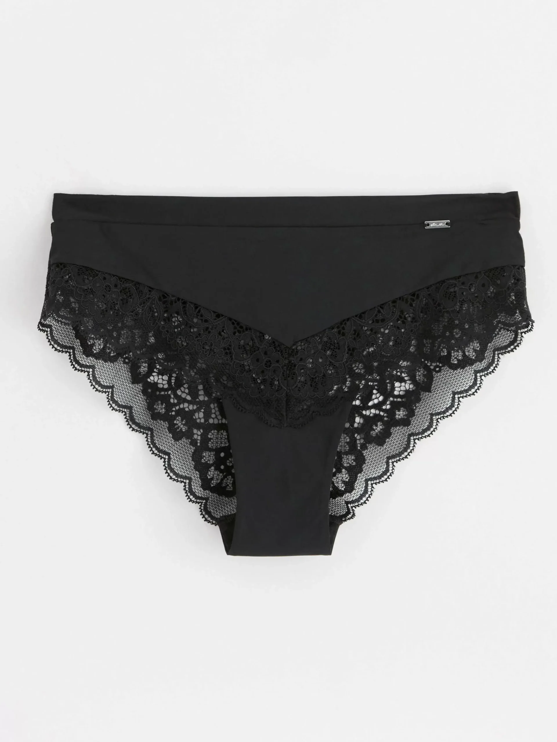 Trosor>Lindex Brazilian Trosa Low Waist Med Spets Black