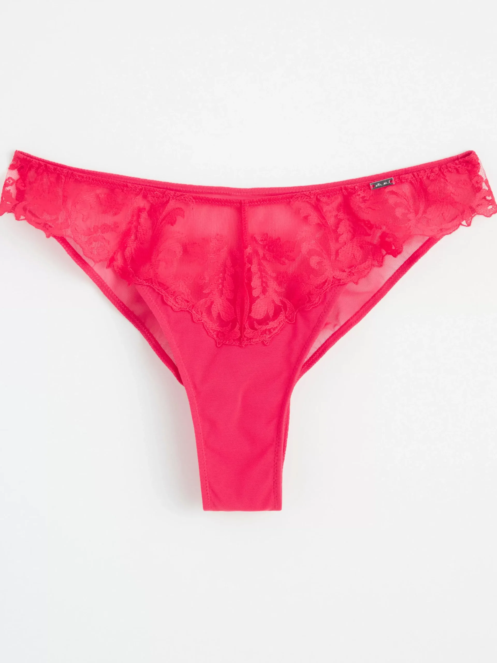 Trosor>Lindex Brazilian Trosa Regular Waist Med Spets Red