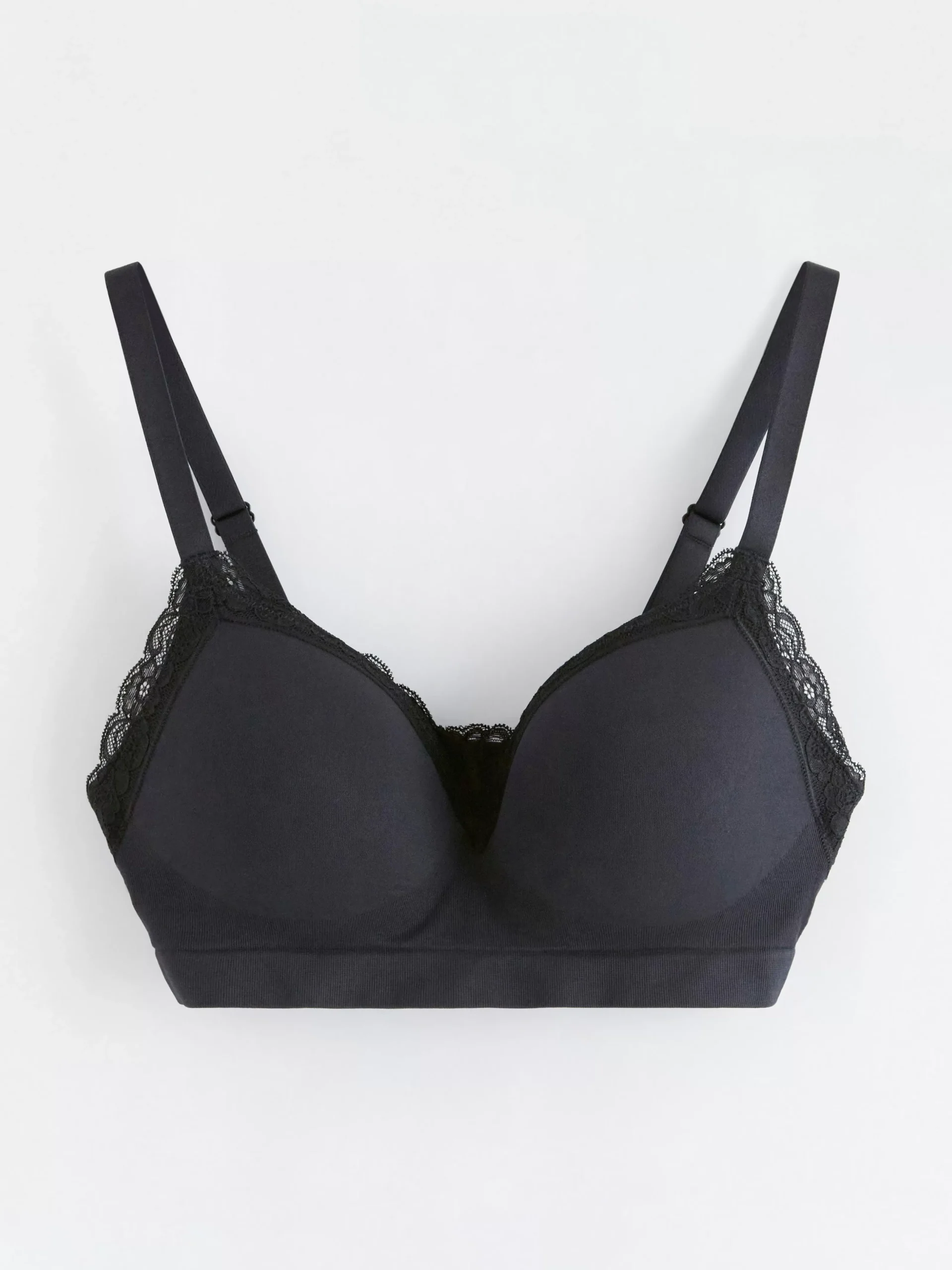 Bh>Lindex Bygellos Protes Bh Med Spets Black