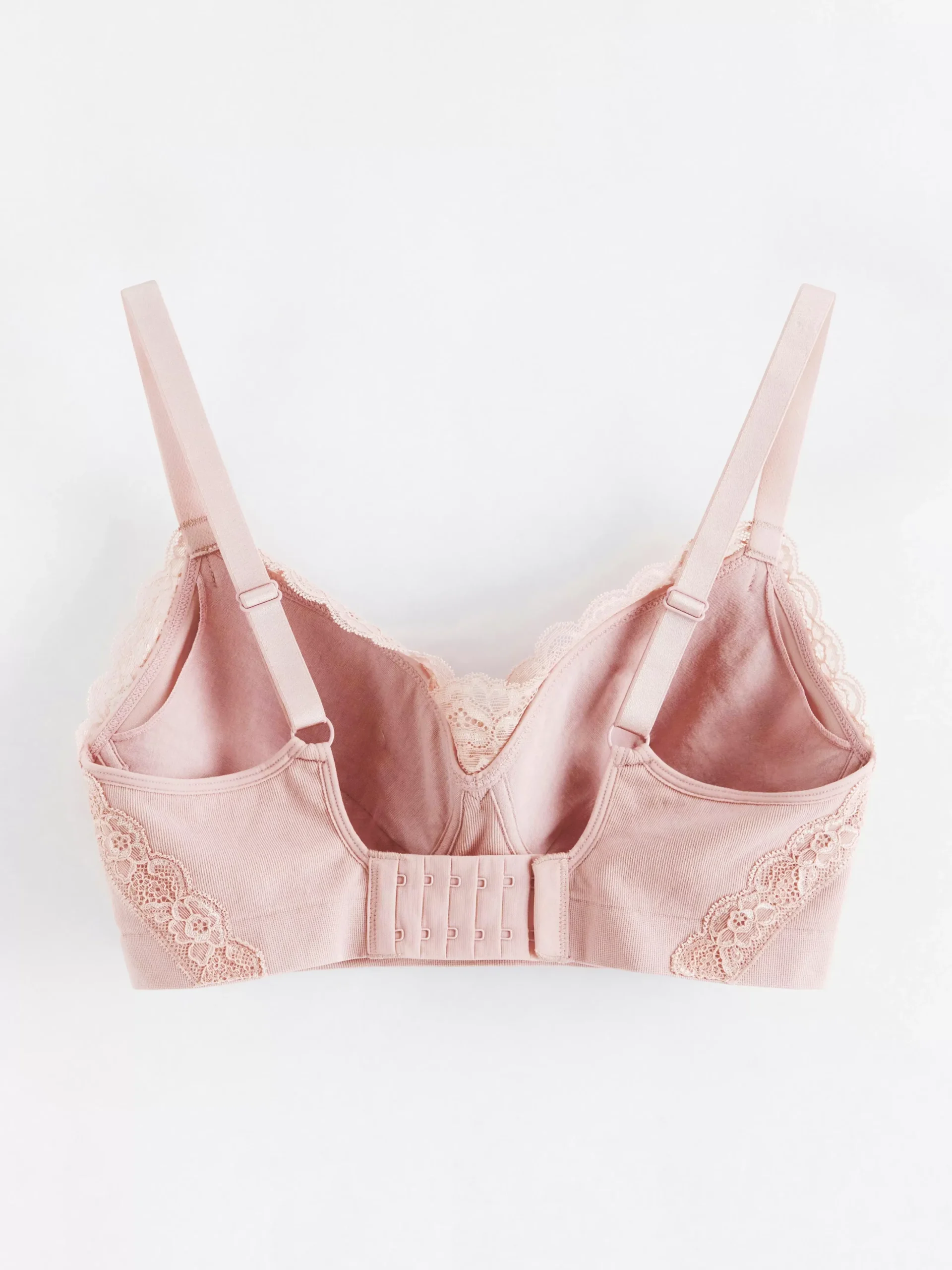 Bh>Lindex Bygellos Protes Bh Med Spets Dusty Pink