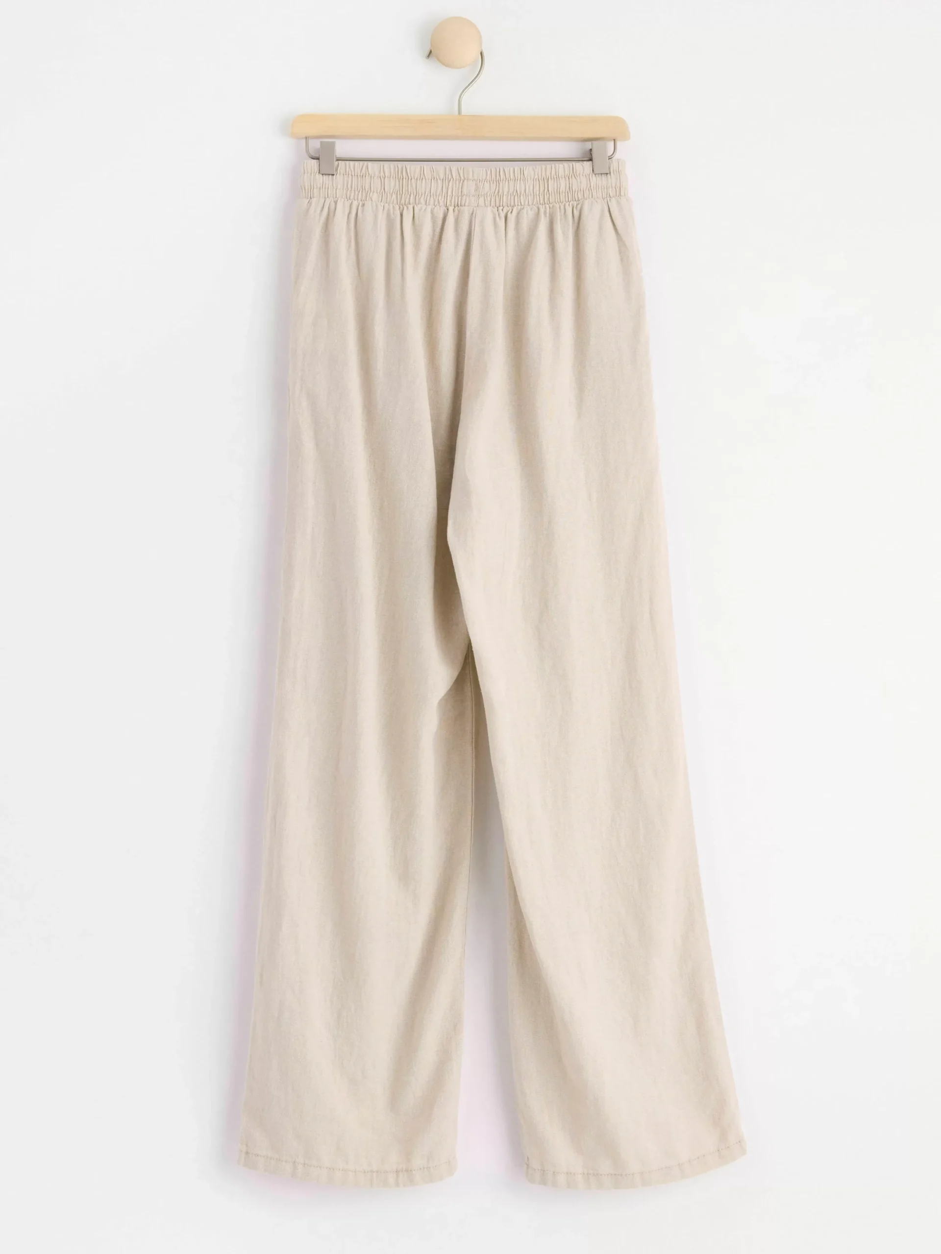 Byxor & Leggings>Lindex Byxa I Linneblandning Light Beige