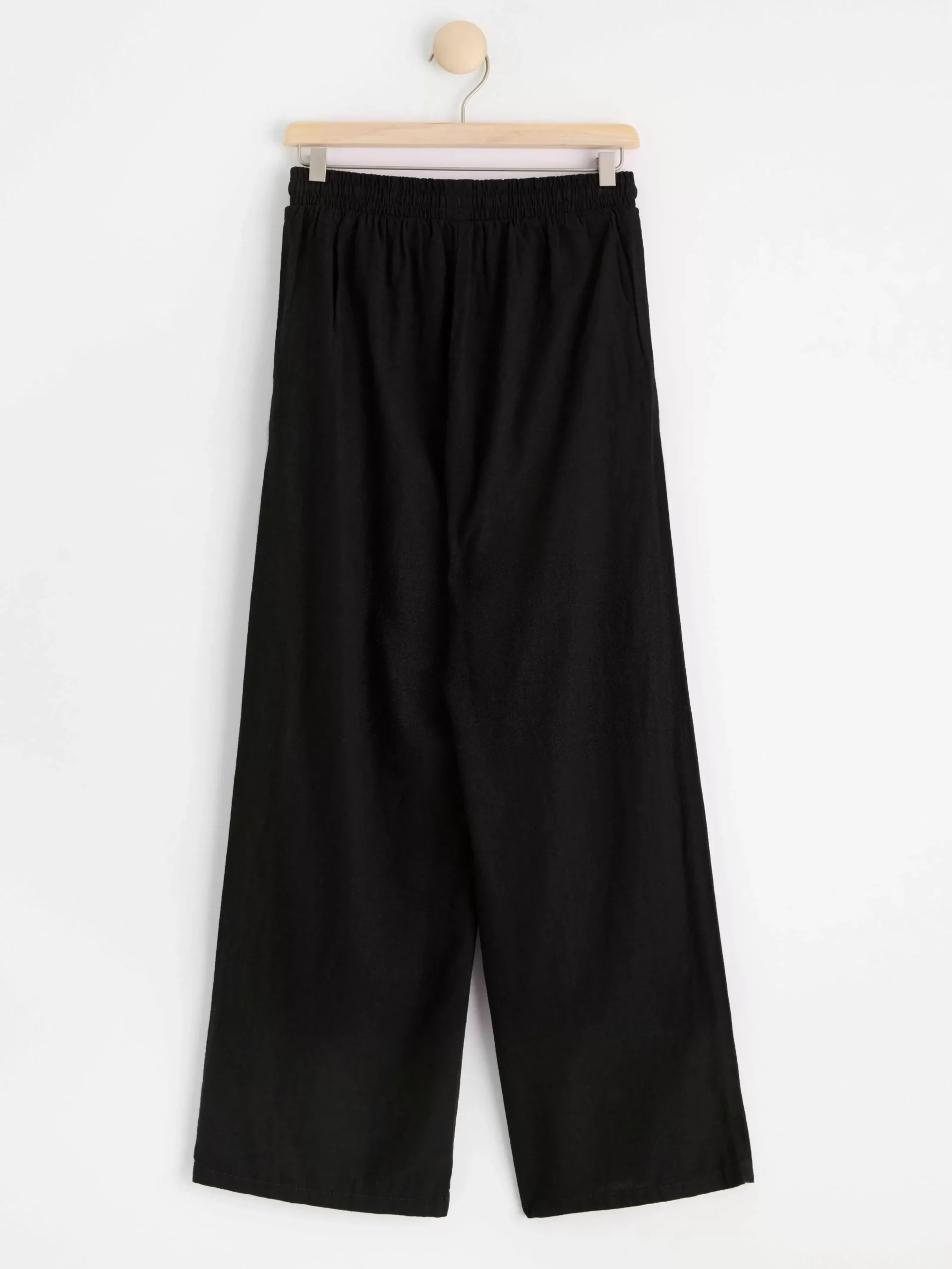 Byxor & Leggings>Lindex Byxa I Linneblandning Black