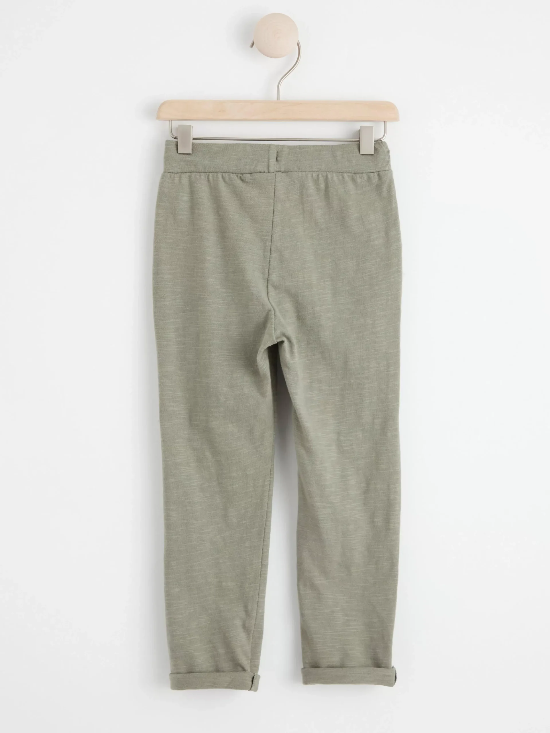 Byxor & Leggings>Lindex Byxa I Slubtrika Light Dusty Khaki