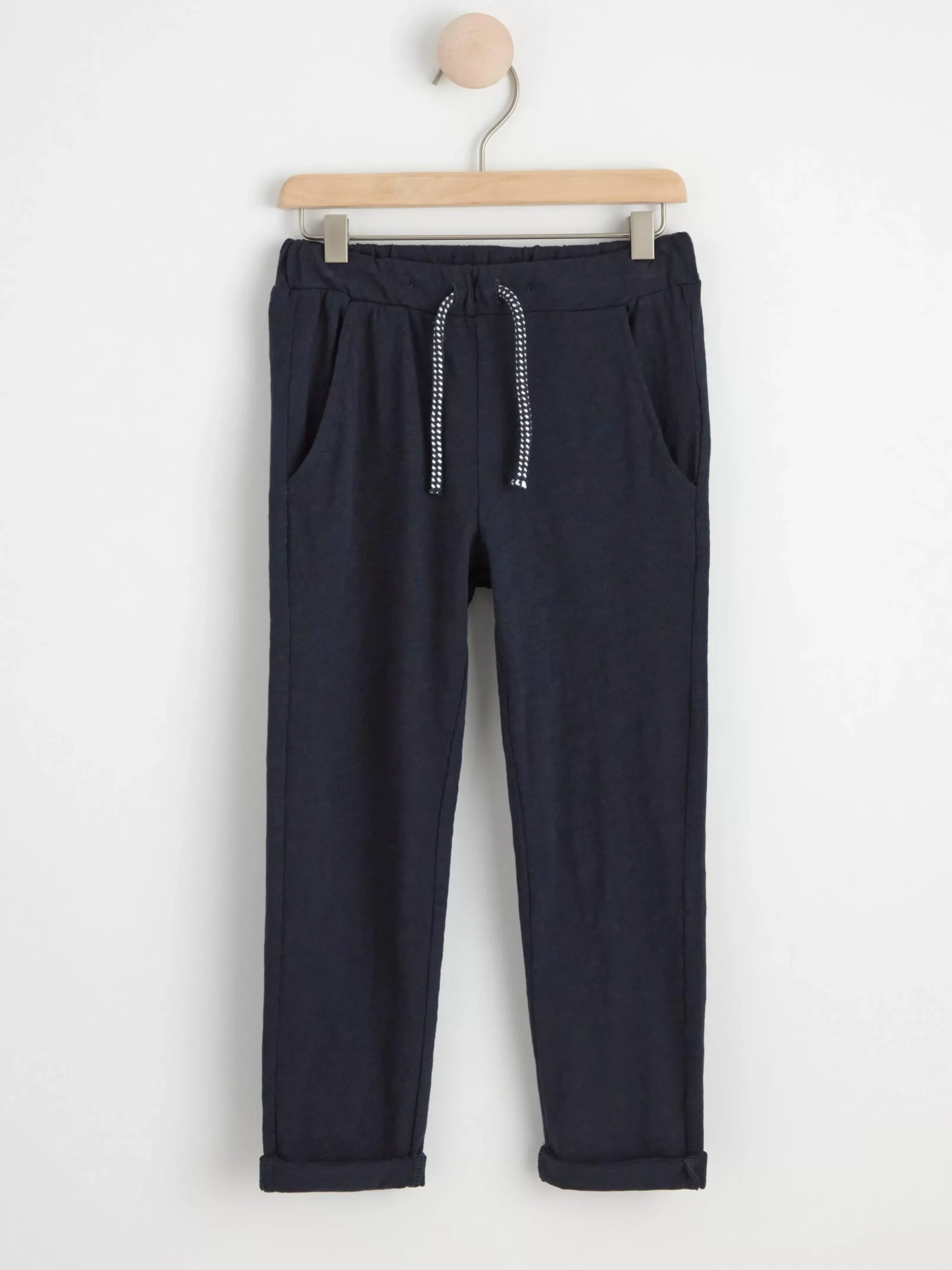 Byxor & Leggings>Lindex Byxa I Slubtrika Dark Navy