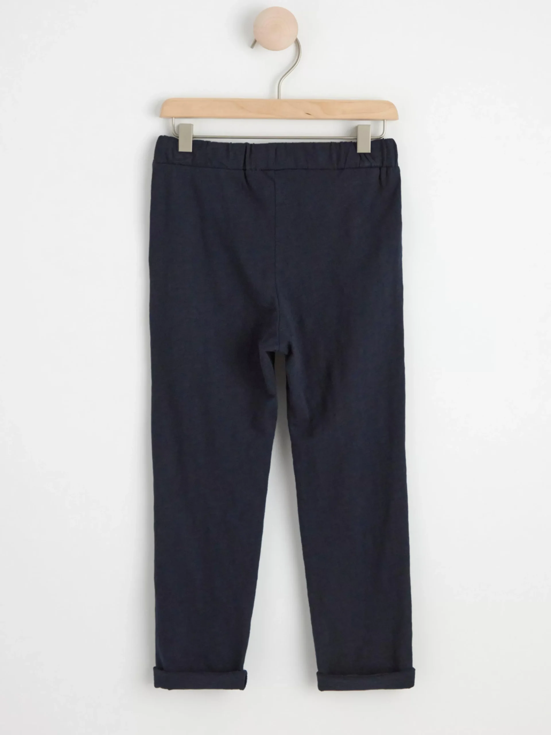 Byxor & Leggings>Lindex Byxa I Slubtrika Dark Navy
