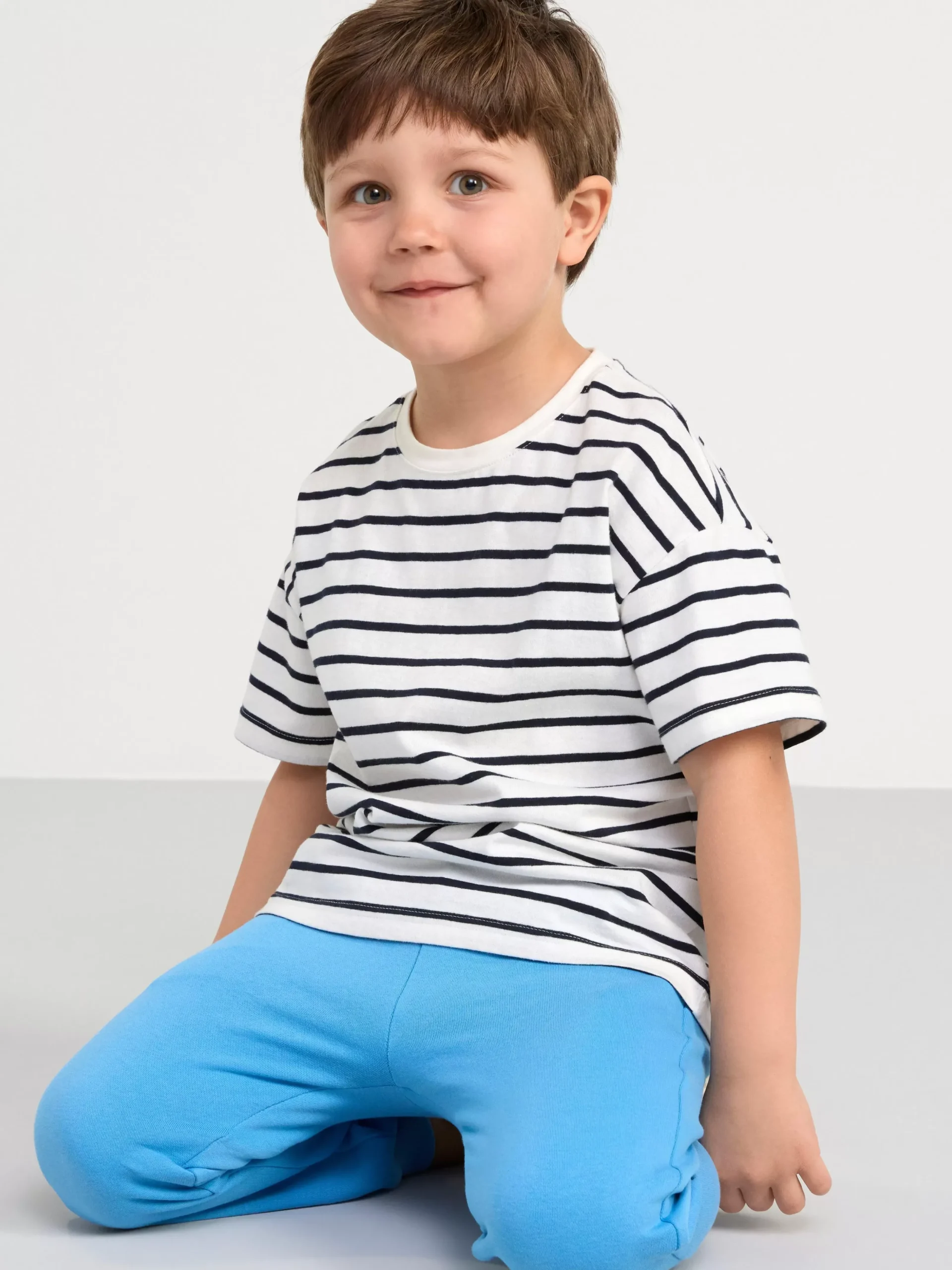 Byxor & Leggings>Lindex Byxa Med Borstad Insida Light Dusty Blue