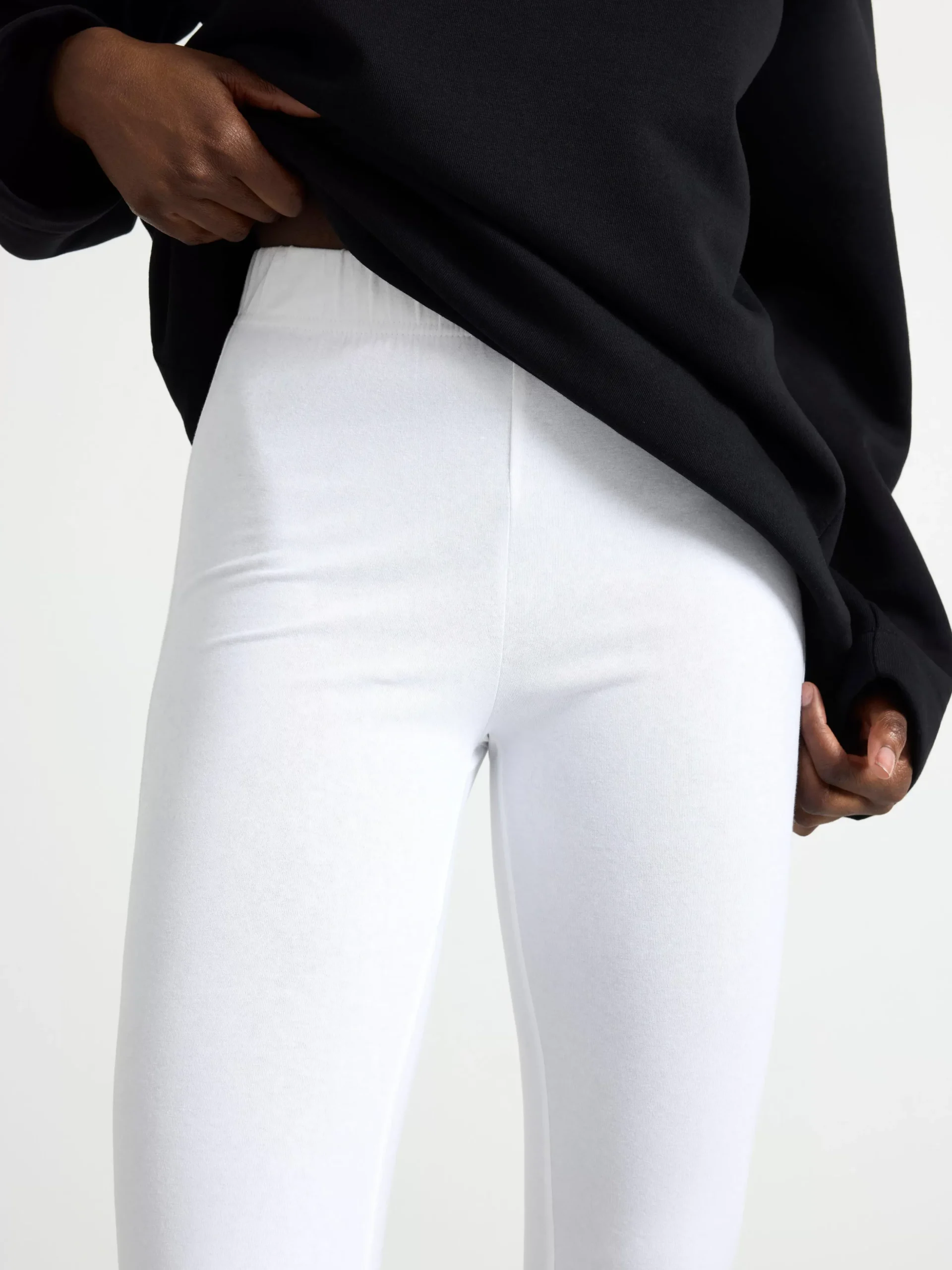 Leggings>Lindex Caprileggings White