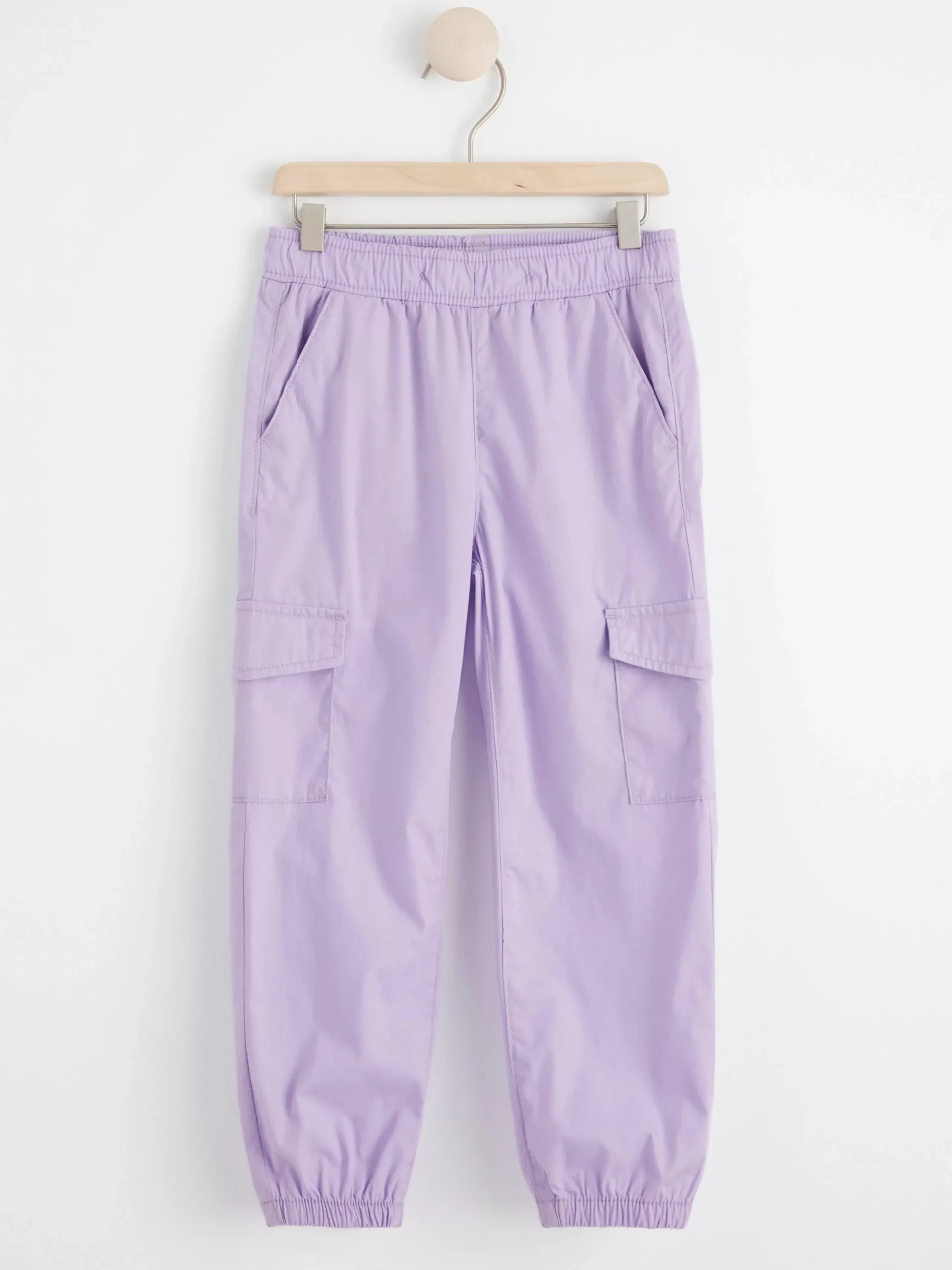 Byxor & Leggings>Lindex Cargobyxa Med Normalhog Midja Och Rakt Ben Light Lilac