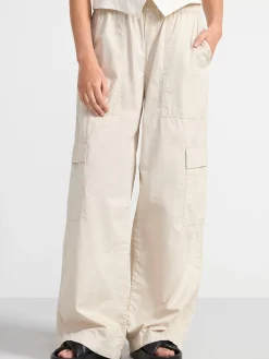 Byxor>Lindex Cargobyxa Med Vida Ben Light Beige