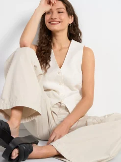 Byxor>Lindex Cargobyxa Med Vida Ben Light Beige