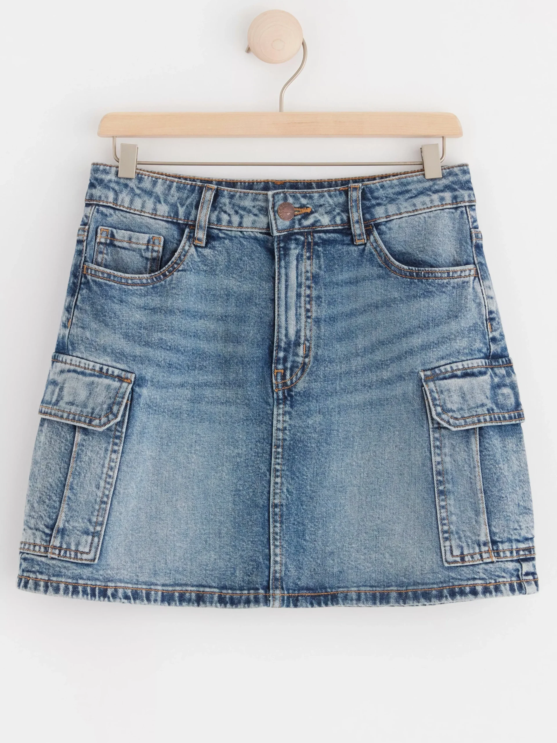 Kjolar>Lindex Cargokjol I Denim