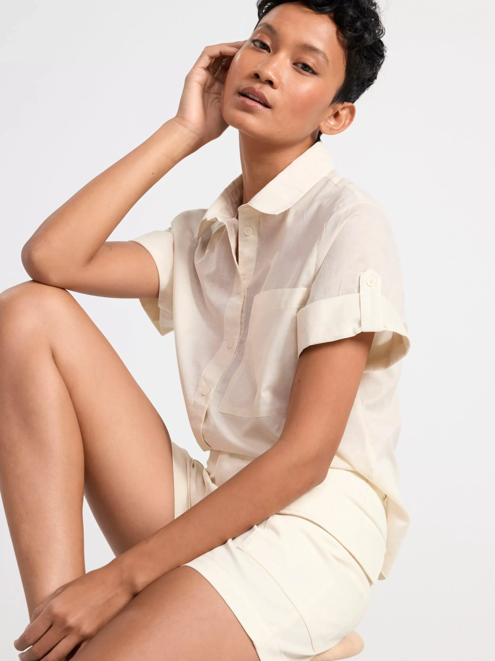 Shorts & Cykelbyxor>Lindex Cargoshorts Light Beige