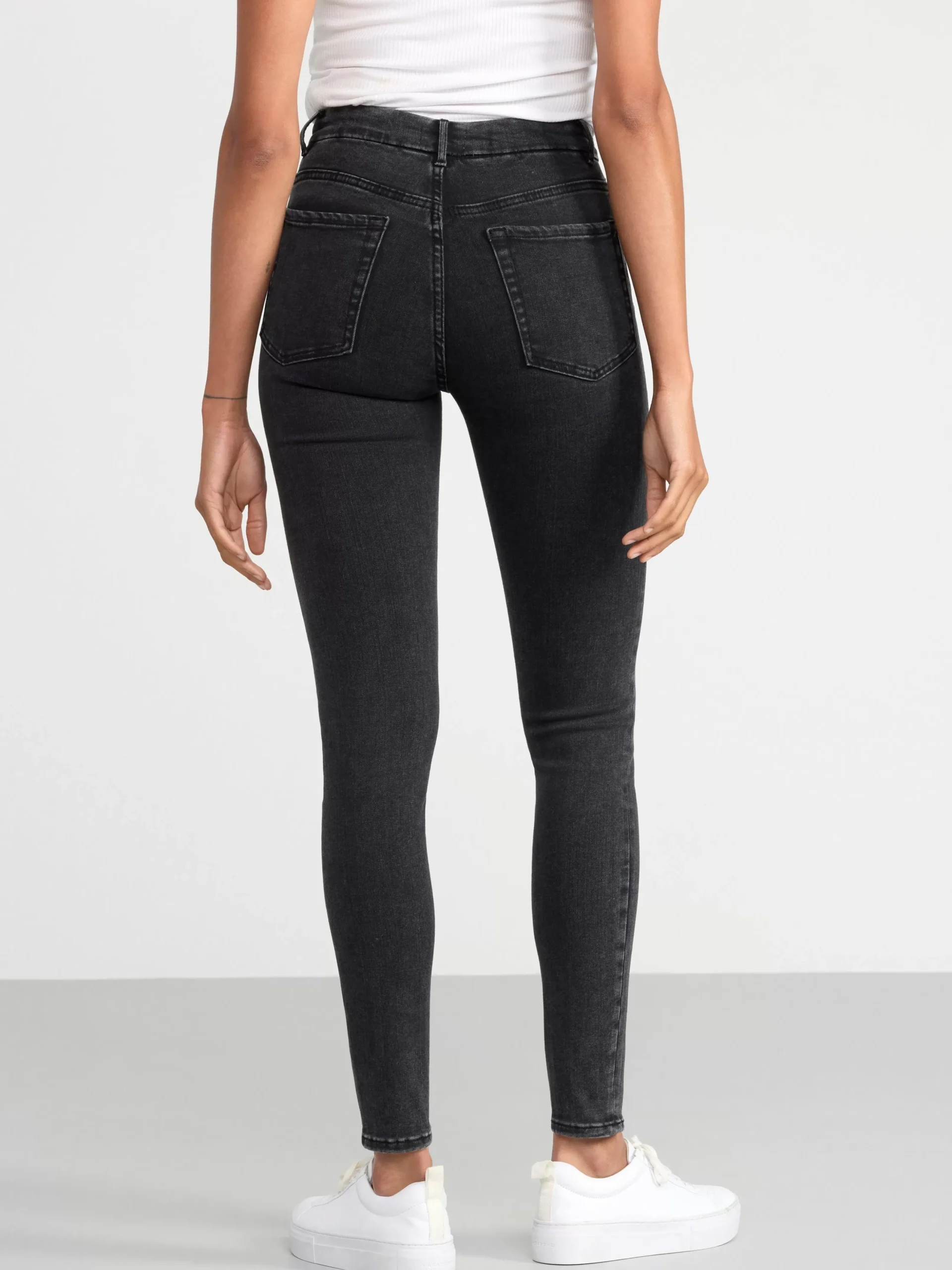 Jeans>Lindex Clara Curve Superstretchiga Jeans Med Hog Midja Black