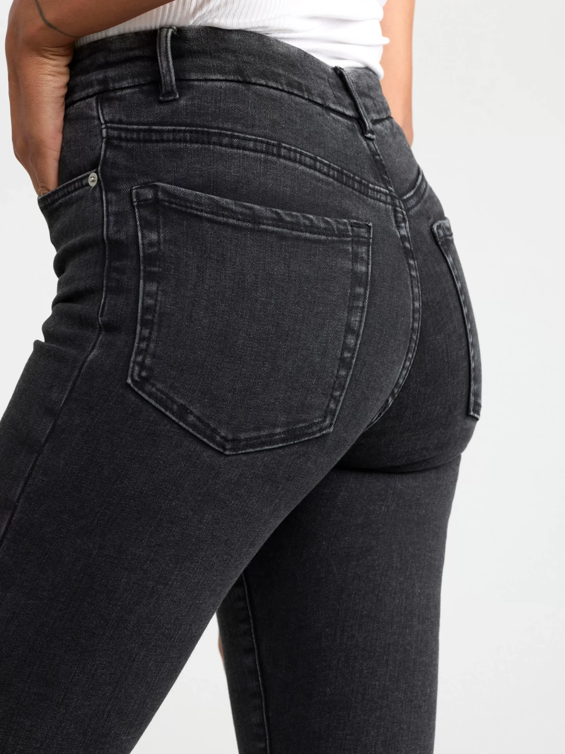Jeans>Lindex Clara Curve Superstretchiga Jeans Med Hog Midja Black
