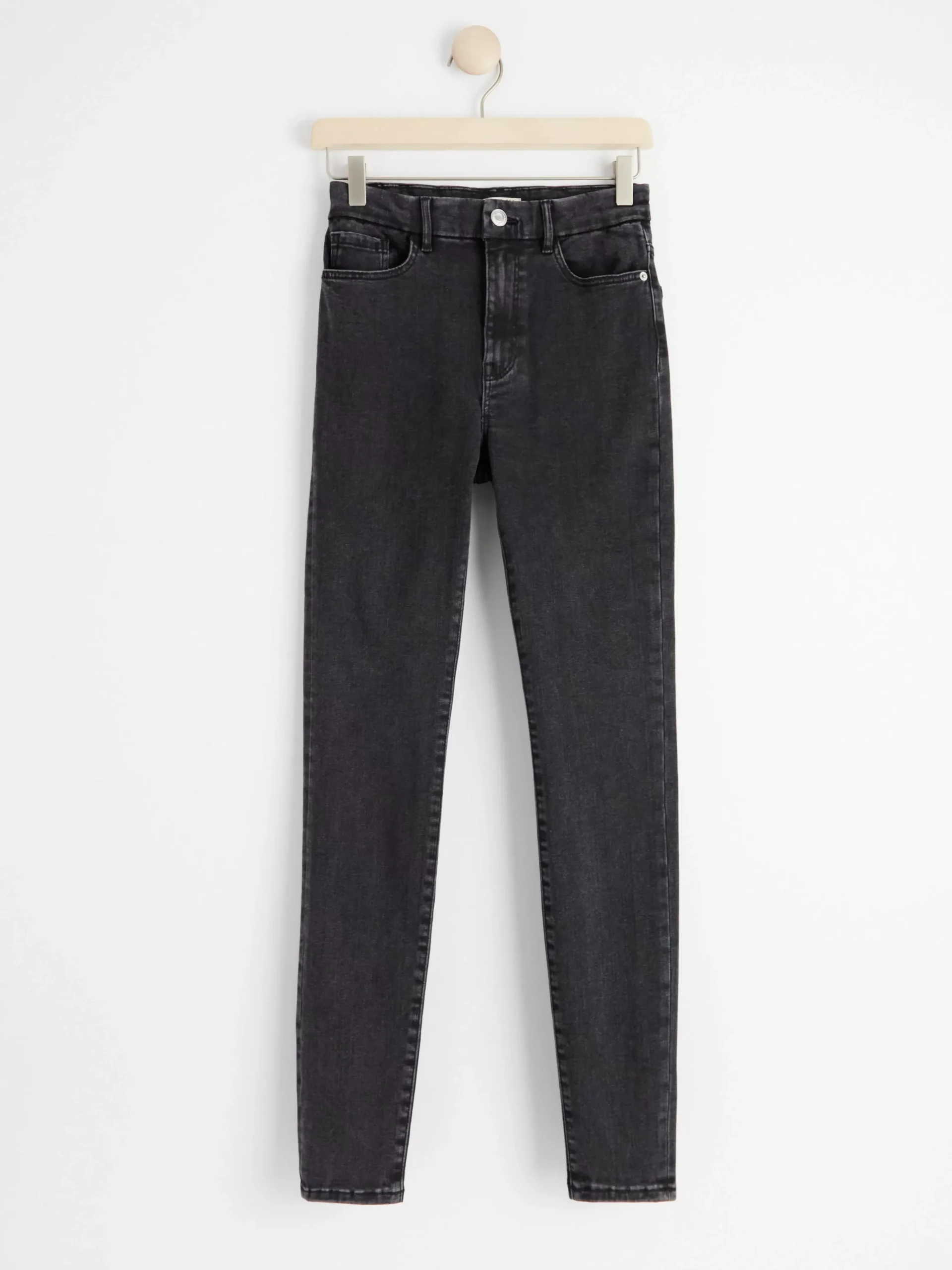 Jeans>Lindex Clara Curve Superstretchiga Jeans Med Hog Midja Black